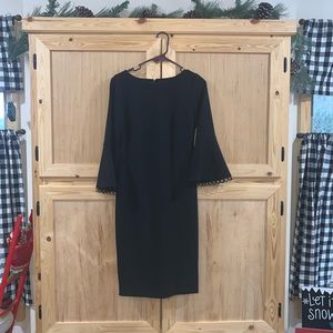 Calvin Klein black modest dress size 4